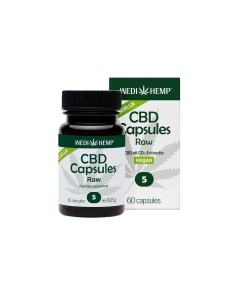 CBD Capsules Raw 5% (Wedihemp) 60caps