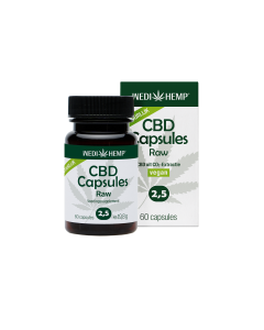 CBD Capsules Raw 2,5% (Wedihemp) 60caps