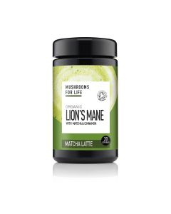 Lion's Mane Matcha Paddenstoelen Latte 1000mg Bio (Mushrooms For Life) 110gr