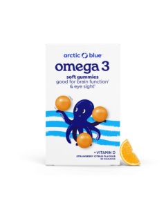 Omega-3 gummies DHA & EPA vitamine D3 (Arctic Blue) 30st