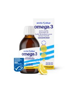 Omega-3 visolie DHA & EPA geconcentreerd (Arctic Blue) 150 ml