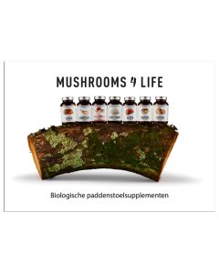 Mushrooms4Life Consumenten Folder Capsules/Poeders (NL) 10 stuks
