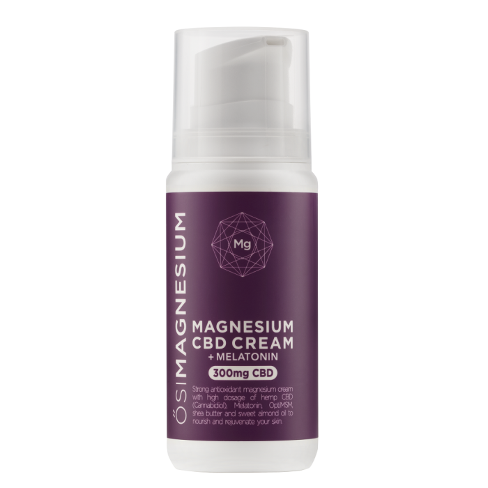 Magnesium CBD Cream + Melatonin 300mg (OsiMagnesium) 100ml